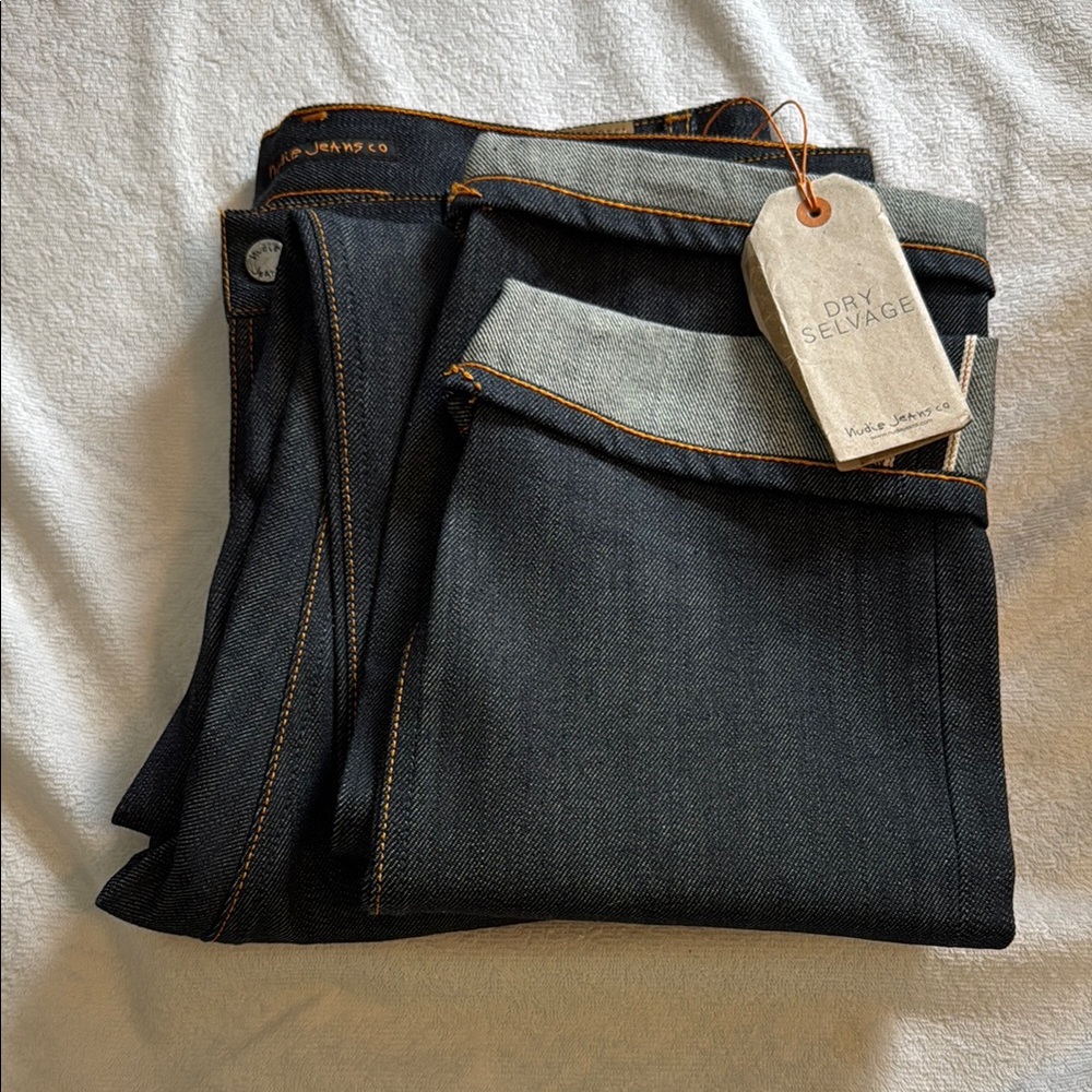 Nudie Jeans Men's Thin Finn Dry Heavy Selvage Jeans